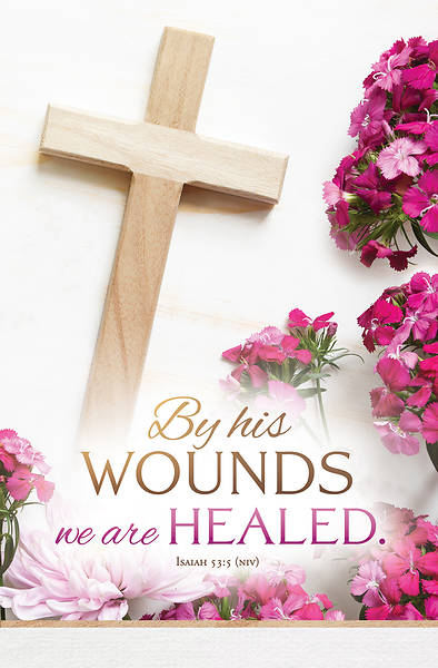 Picture of By His Wounds We Are Healed Easter Regular Size Bulletin