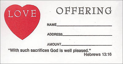 Picture of Love Offering Envelope - Regular Size