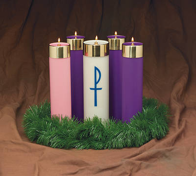 Picture of Advent With Christ Candela Set - 3 Purple, 1 Pink - 3 Purple, 1 Pink