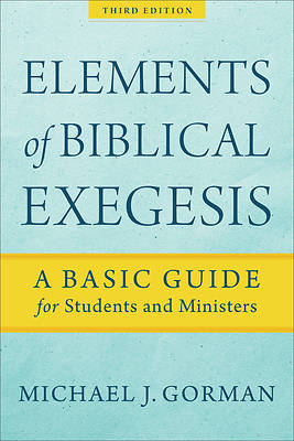 Picture of Elements of Biblical Exegesis