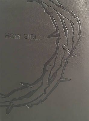 Picture of KJV Sword Study Bible Personal Size Large Print Designer Charcoal Ultrasoft Crown of Thorns Indexed