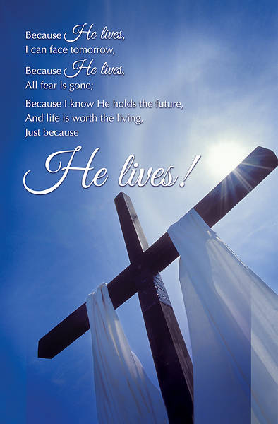 Picture of Because He Lives Easter Regular Size Bulletin