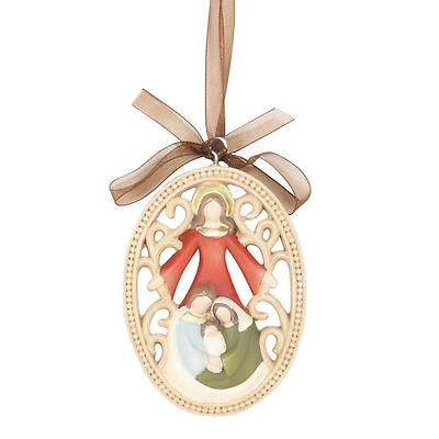 Picture of Holy Family Resin Oval Ornament