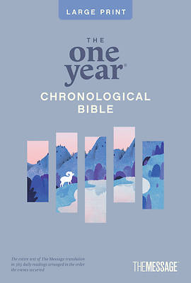 Picture of The One Year Chronological Bible the Message, Large Print Thinline Edition (Softcover)