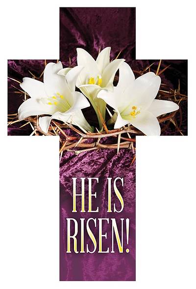 Cross Easter He Is Risen (non-matching) Bookmark