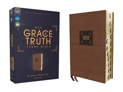 Picture of Niv, the Grace and Truth Study Bible, Leathersoft, Brown, Red Letter, Thumb Indexed, Comfort Print