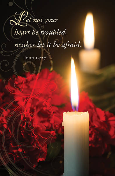 Picture of Let Not Your Heart Be Troubled Funeral Regular Size Bulletin