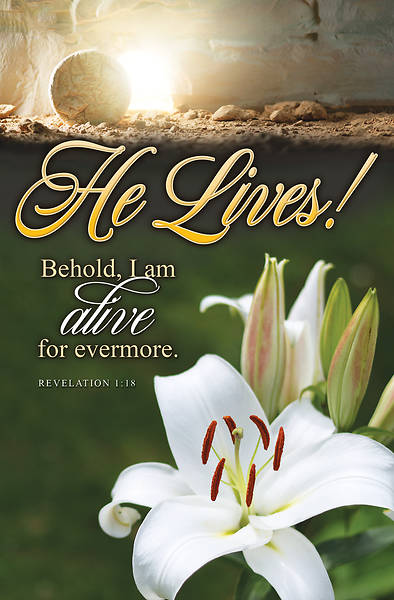 Picture of He Lives Easter Regular Size Bulletin