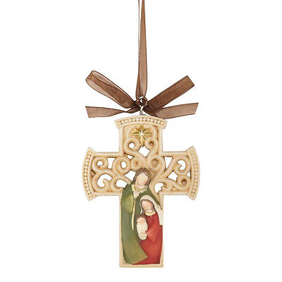 Picture of Holy Family Resin Cross Ornament
