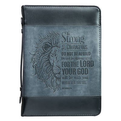 Picture of Bible Cover Faux Leather Be Strong Joshua 1