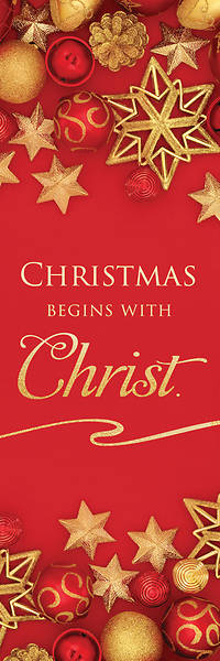 Picture of Christmas Begins with Christ Bookmark