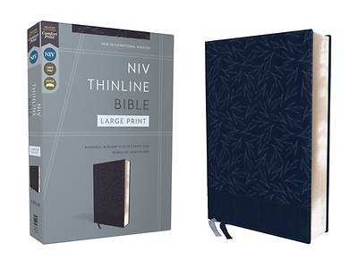 Picture of Niv, Thinline Bible, Large Print, Leathersoft, Navy, Red Letter, Comfort Print