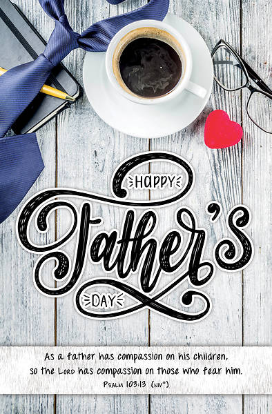 Picture of Happy Father's Day Regular Size Bulletin (Pkg of 100)
