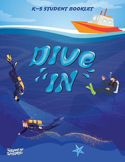 Picture of Vacation Bible School VBS 2025 Waves of Wonder Dive Inn Grades K-5 Student Booklet