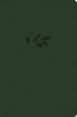 Picture of CSB Giant Print Single-Column Bible, Olive Leathertouch