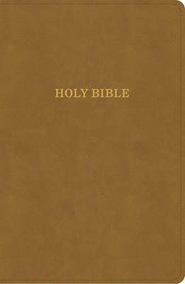 Picture of KJV Personal Size Giant Print Bible, Camel Suedesoft Leathertouch, Indexed