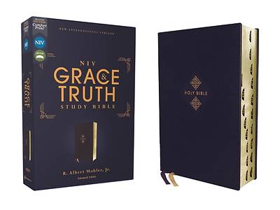 Picture of Niv, the Grace and Truth Study Bible, Leathersoft, Navy, Red Letter, Thumb Indexed, Comfort Print