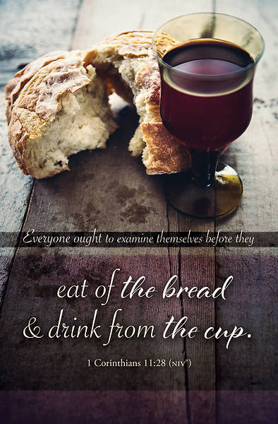 Picture of Eat of the Bread Communion Regular Size Bulletin (Pkg of 100)