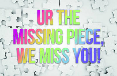 Picture of UR Missing Piece Postcard (Package of 25) Miss You