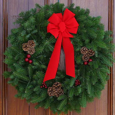 Picture of Fresh-Cut Balsam Christmas Wreath 30 Inch