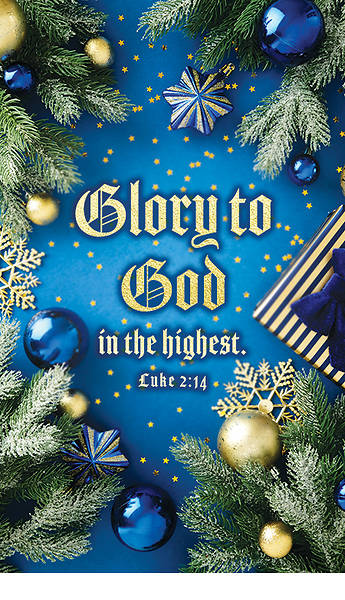 Banner Christmas Glory to God in the Highest 3x5 Fabric