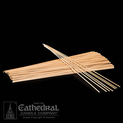 Picture of Cathedral Thin Wood Lighting Tapers
