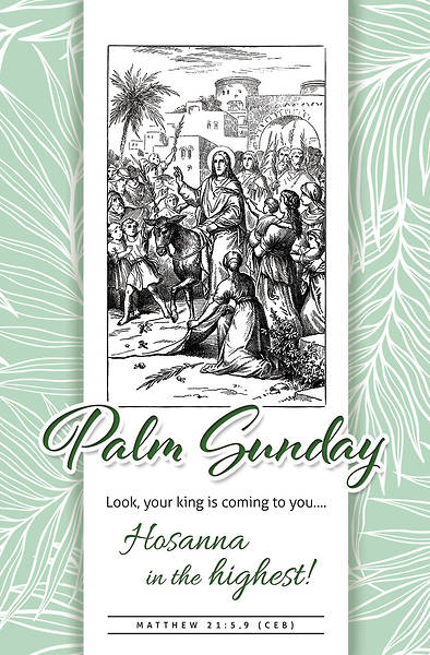 Palm Sunday Look King is Coming to You Bulletin