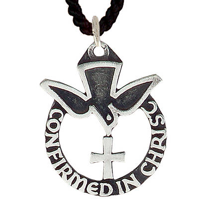 Picture of Pewter Confirmed in Christ Pendant with 33" Black Cord