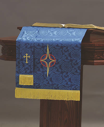 Picture of Abbott Hall TRN Blue Star Cross Two-Piece Parament Set
