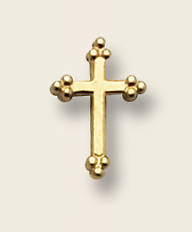 Picture of Gold Cross Lapel Pin
