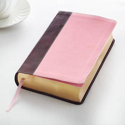 Picture of KJV Giant Print Lux-Leather Pink/Brown
