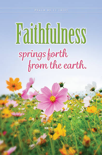 Picture of Faithfulness Springs Forth Regular Size Bulletin