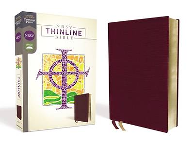 Picture of NRSV Thinline Bible, Bonded Leather, Burgundy, Comfort Print