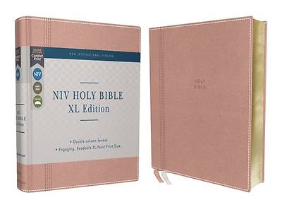 Picture of NIV Holy Bible, XL Edition, Leathersoft, Pink, Comfort Print