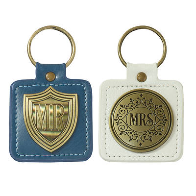 Picture of Keyring Set 2 Piece Mr and Mrs