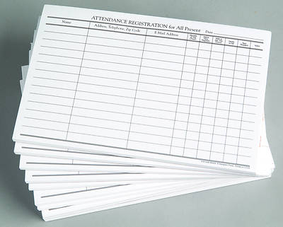 Picture of Attendance Registration Pad (Pkg of 12)