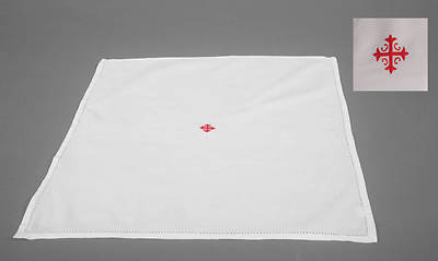 Picture of Cambric Linen Corporal with Red Cross and Vine - Pack of 3