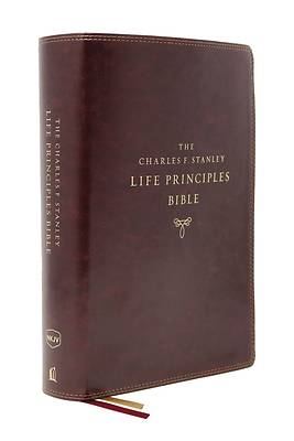 Picture of Nkjv, Charles F. Stanley Life Principles Bible, 2nd Edition, Leathersoft, Burgundy, Comfort Print