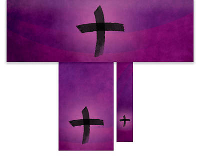 Picture of Cross of Ashes 3-Piece Altar Set