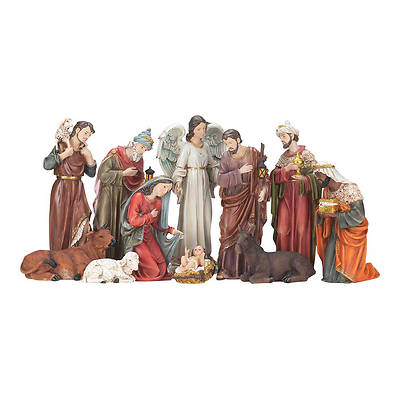Picture of Resin Nativity Set 11 Piece