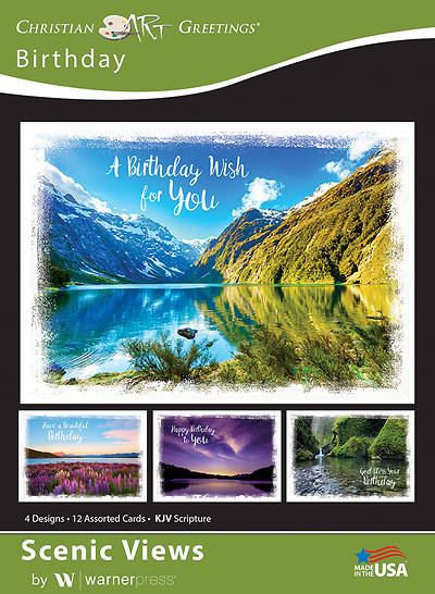 Picture of Scenic Views Birthday Boxed Cards (Box of 12)