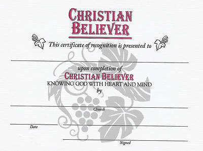 Picture of Christian Believer Certificates (Pkg of 6)