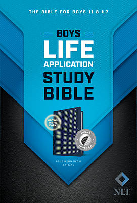 Picture of NLT Boys Life Application Study Bible, Tutone (Leatherlike, Blue/Neon/Glow, Indexed)