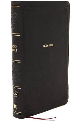 Picture of KJV Giant Print End-Of-Verse Reference Bible, Black Leathersoft, Red Letter, Comfort Print (Thumb Indexed)