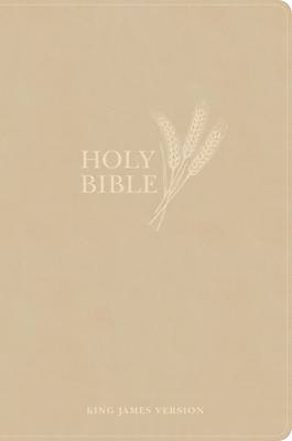 KJV Giant Print Reference Bible, Cream Leathertouch