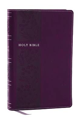 Picture of NKJV Holy Bible, Personal Size Large Print Reference Bible, Purple, Leathersoft, 43,000 Cross References, Red Letter, Comfort Print