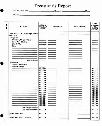Picture of Treasurer's Report - Downloadable PDF