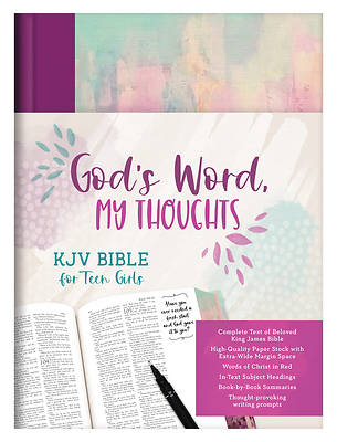 Picture of God's Word, My Thoughts KJV Bible for Teen Girls