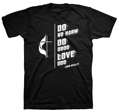 Picture of John Wesley Do No Harm Do Good Love God T-Shirt Small