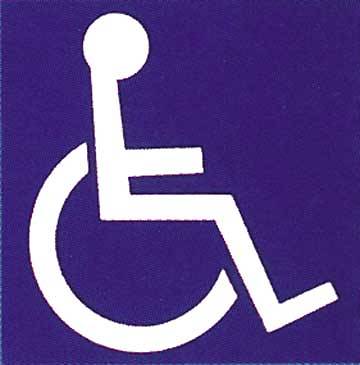 Picture of Outdoor Handicap Symbol Bulletin Board